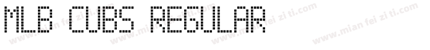 MLB Cubs Regular字体转换